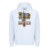 White She loves Jesus and America too sunflower Premium Hoodie - HowdyJamesFarm