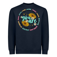 Navy you are inspiration Heavyweight Sweatshirt - MaliasSmallBusiness