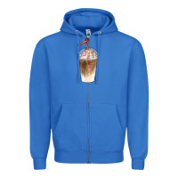 True Royal iced coffee with cream Zipper Hoodie - BarkalooDesign