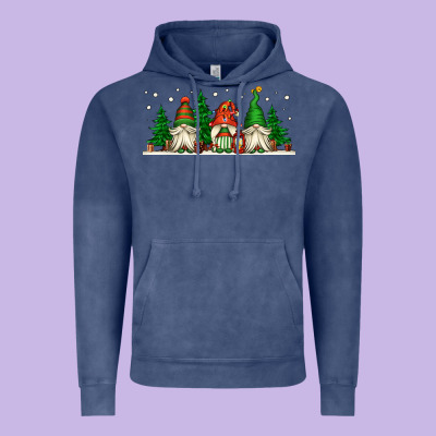 Christmas Gnomes Vintage Hoodie Designed By Jasminsmagicworld