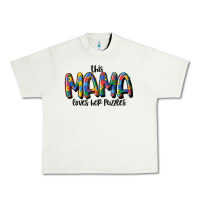 Pistachio this mama loves her puzzle Urban Heavy Tee - MaliasSmallBusiness