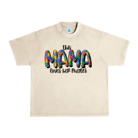 Sandshell this mama loves her puzzle Urban Heavy Tee - MaliasSmallBusiness