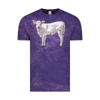 Cloud Purple charolais calf Vintage Tee - LillyAllenDesigns