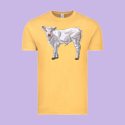 Charolais Calf Vintage Tee Designed By Lillyallendesigns