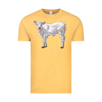 Vintage Mustard charolais calf Vintage Tee - LillyAllenDesigns