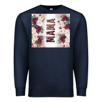 Navy mother’s day mama flowers tumbler tbs Premium Sweatshirt - TumblerDesignByShophia