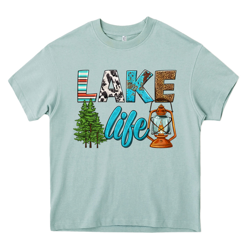 Lake Life Heavy Core Tee by HRA Design Shop | Teevron