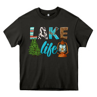 Asphalt lake life Heavy Core Tee - HRA Design Shop