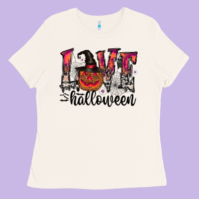 Love Halloween Ladies Tee Designed By Cowhidedigitalart
