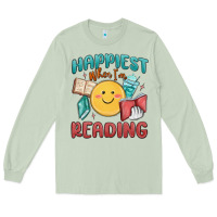 Matcha happiest when i'm reading Long Sleeve Tee - MaliasSmallBusiness