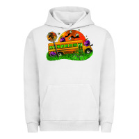 Pigment Lunar Rock Halloween School Bus Urban Hoodie - FaDigitalArtStudio