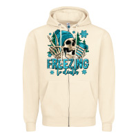 Sandshell freezing to death winter skull Zipper Hoodie - Jasminsmagicworld
