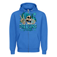 True Royal freezing to death winter skull Zipper Hoodie - Jasminsmagicworld