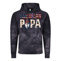 Cloud Black american papa with gnome Vintage Hoodie - NancyCooperArtShop