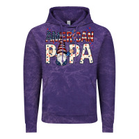 Cloud Purple american papa with gnome Vintage Hoodie - NancyCooperArtShop