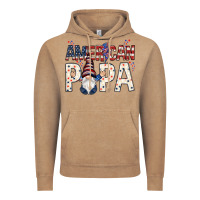 Vintage Coffee american papa with gnome Vintage Hoodie - NancyCooperArtShop