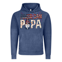 Vintage Denim american papa with gnome Vintage Hoodie - NancyCooperArtShop