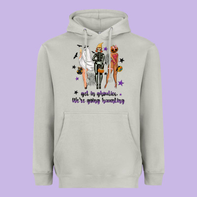 Get In Ghoulies Were Going Haunting Heavyweight Hoodie Designed By Nancycooperartshop
