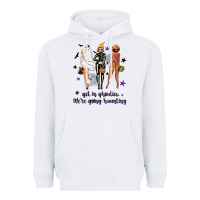 White Get in ghoulies were going haunting Heavyweight Hoodie - NancyCooperArtShop