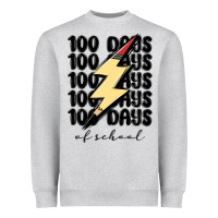 Heather Grey 100 days of school Heavyweight Sweatshirt - MaliasSmallBusiness