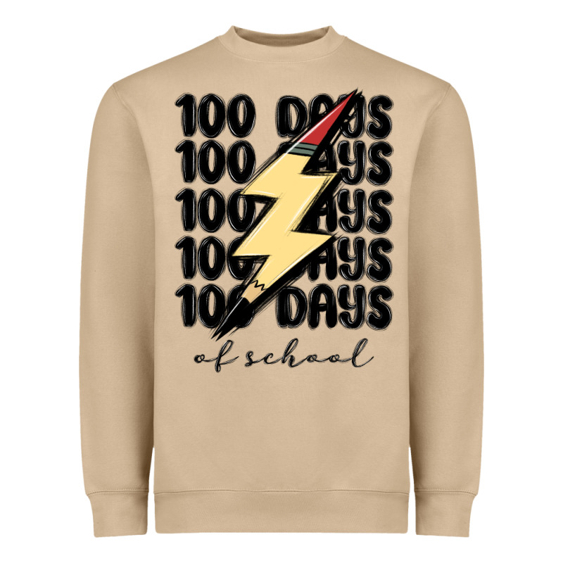 100 Days Of School Heavyweight Sweatshirt by MaliasSmallBusiness | Teevron