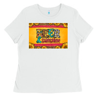 White beer and sunshine skinny metal can holder Ladies Tee - HRA Design Shop