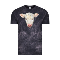 Cloud Black charolais calf face Vintage Tee - LillyAllenDesigns