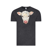 Vintage Black charolais calf face Vintage Tee - LillyAllenDesigns