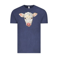 Vintage Denim charolais calf face Vintage Tee - LillyAllenDesigns