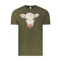 Charolais Calf Face Vintage Tee | Teevron
