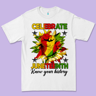 Celebrate Juneteenth Know Your History Premium Tee Designed By Hra Design Shop