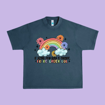 Gay Pride Urban Heavy Tee Designed By Maliassmallbusiness