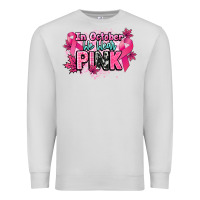 Dove Grey In October we wear pink Cancer Awareness Premium Sweatshirt - HowdyJamesFarm