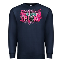 Navy In October we wear pink Cancer Awareness Premium Sweatshirt - HowdyJamesFarm