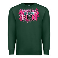 Sports Green In October we wear pink Cancer Awareness Premium Sweatshirt - HowdyJamesFarm