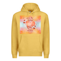 Antique Gold love the world like the one Premium Hoodie - TumblerDesignByShophia