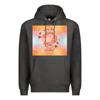 Charcoal Heather love the world like the one Premium Hoodie - TumblerDesignByShophia
