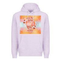 Lilac love the world like the one Premium Hoodie - TumblerDesignByShophia