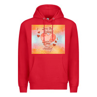 Red love the world like the one Premium Hoodie - TumblerDesignByShophia