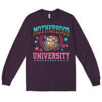 Plum motherhood university with coffee Long Sleeve Tee - NancyCooperArtShop