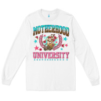 White motherhood university with coffee Long Sleeve Tee - NancyCooperArtShop