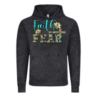 Vintage Black faith over fear with cross Vintage Hoodie - BarkalooDesign