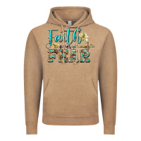 Vintage Coffee faith over fear with cross Vintage Hoodie - BarkalooDesign