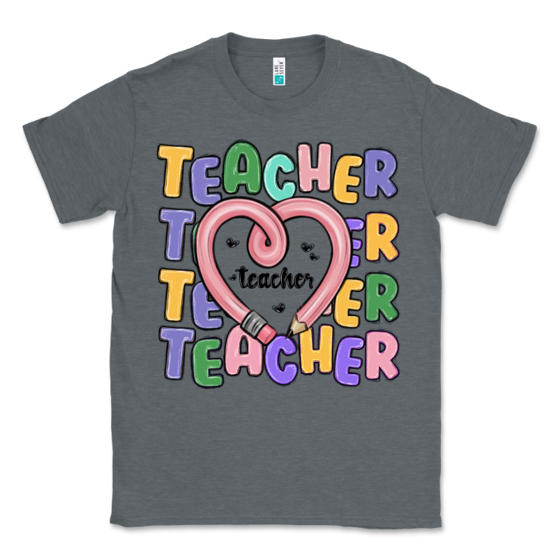 Teacher And Pencil Heart Classic Tee by MaliasSmallBusiness | Teevron