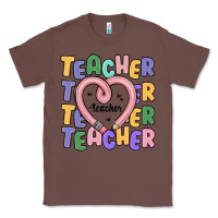 Chestnut teacher and pencil heart Classic Tee - MaliasSmallBusiness
