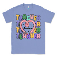 Colony Blue teacher and pencil heart Classic Tee - MaliasSmallBusiness