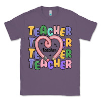Lavender teacher and pencil heart Classic Tee - MaliasSmallBusiness
