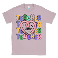 Lilac teacher and pencil heart Classic Tee - MaliasSmallBusiness