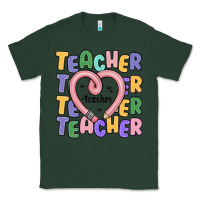 Sports Green teacher and pencil heart Classic Tee - MaliasSmallBusiness