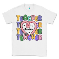 White teacher and pencil heart Classic Tee - MaliasSmallBusiness